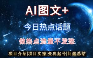 AI头条之今日热点话题，搬运+AI优化，轻松日入300+-创客聚集地
