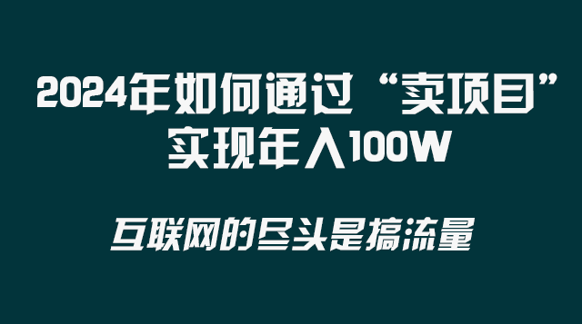 2024年如何通过“卖项目”实现年入100W-创客聚集地