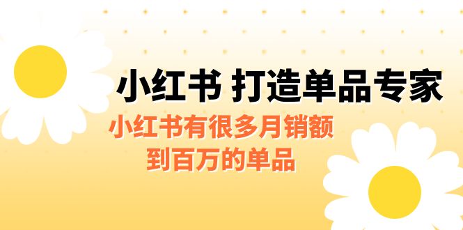 [小红书]某公众号付费文章《小红书 打造单品专家》小红书有很多月销额到百万的单品-创客聚集地