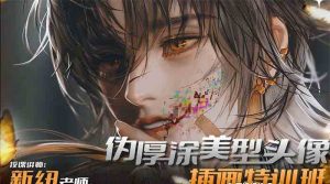 iPad插画课伪厚涂美型头像插画特训班（13节视频课）-创客聚集地