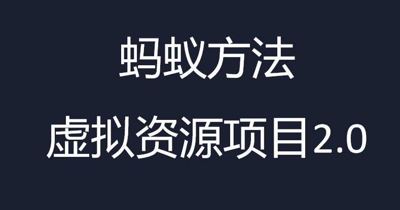 虚拟资源掘金课，虚拟资源的全套玩法 价值1980元-创客聚集地