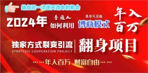 2024年普通人如何利用博商模式做翻身项目年入百万，财富自由-创客聚集地