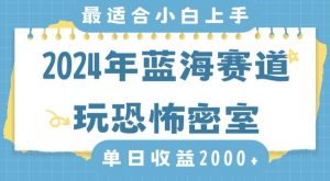 2024年蓝海赛道玩恐怖密室日入2000+，无需露脸，不要担心不会玩游戏，小白直接上手，保姆式教学-创客聚集地