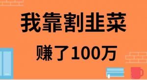我靠割韭菜赚了 100 万-创客聚集地