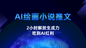 AI绘画小说推文，2小时解放生产力，吃到AI红利-创客聚集地