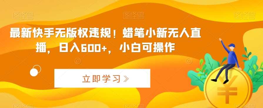 最新快手无版权违规！蜡笔小新无人直播，日入600+，小白可操作【揭秘】-创客聚集地