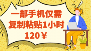 一部手机仅需复制粘贴1小时120￥-创客聚集地