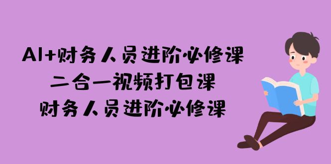 AI + 财务人员进阶必修课二合一视频打包课，财务人员进阶必修课-创客聚集地