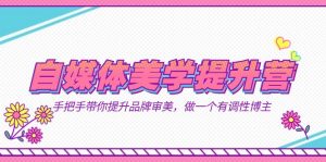 自媒体-美学提升营 手把手带你提升-品牌审美，做一个有调性博主（11节课）-创客聚集地