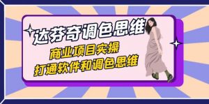 达芬奇-调色思维，商业项目实操，打通软件和调色思维（37节课）-创客聚集地