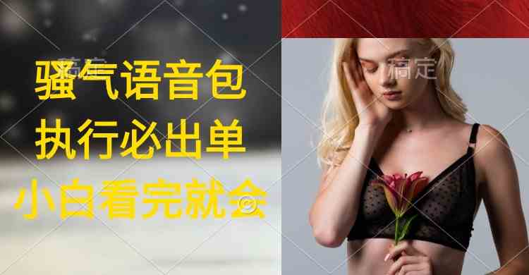 执行就出单，日入2000+，超火骚气语音包，小白看完课程就能马上实操-创客聚集地