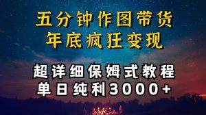 五分钟作图带货疯狂变现，超详细保姆式教程单日纯利3000+-创客聚集地