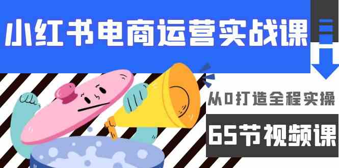 小红书电商运营实战课，​从0打造全程实操（65节视频课）-创客聚集地