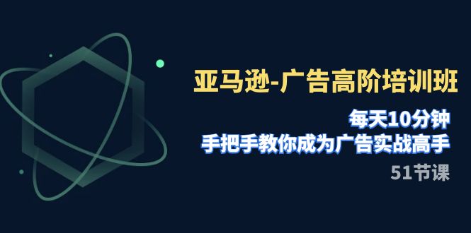 亚马逊-广告高阶培训班，每天10分钟，手把手教你成为广告实战高手（51节）-创客聚集地