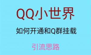 最近很火的QQ小世界视频挂群实操来了，小白即可操作，每天进群1000＋-创客聚集地
