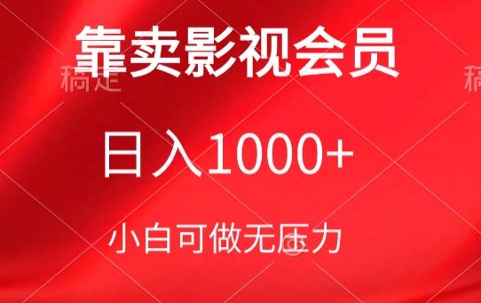 靠卖影视会员，日入1000+，落地保姆级教程，新手可学-创客聚集地