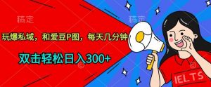 玩爆私域，和爱豆P图，每天几分钟 轻松日入300+-创客聚集地