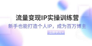 流量变现IP实操训练营：新手也能打造个人IP，成为百万 博主（46节课）-创客聚集地