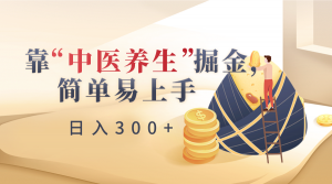 靠“中医养生”掘金，月入过万，简单易上手（附送7000份中医养生资料）-创客聚集地