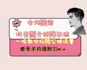 抖音图文矩阵引流日引百粉，不需要拍视频也不需要露脸，看完就可以直接操作-创客聚集地