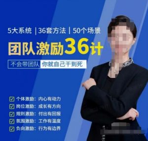 黄景:团队激励36计-Get职场竞争力,进阶管理高手-创客聚集地