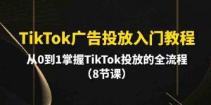 TikTok广告投放入门教程，从0到1掌握TikTok投放的全流程（8节课）-创客聚集地