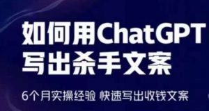 如何用ChatGPT写出杀手文案，6个月实操经验，快速写出收钱文案-创客聚集地
