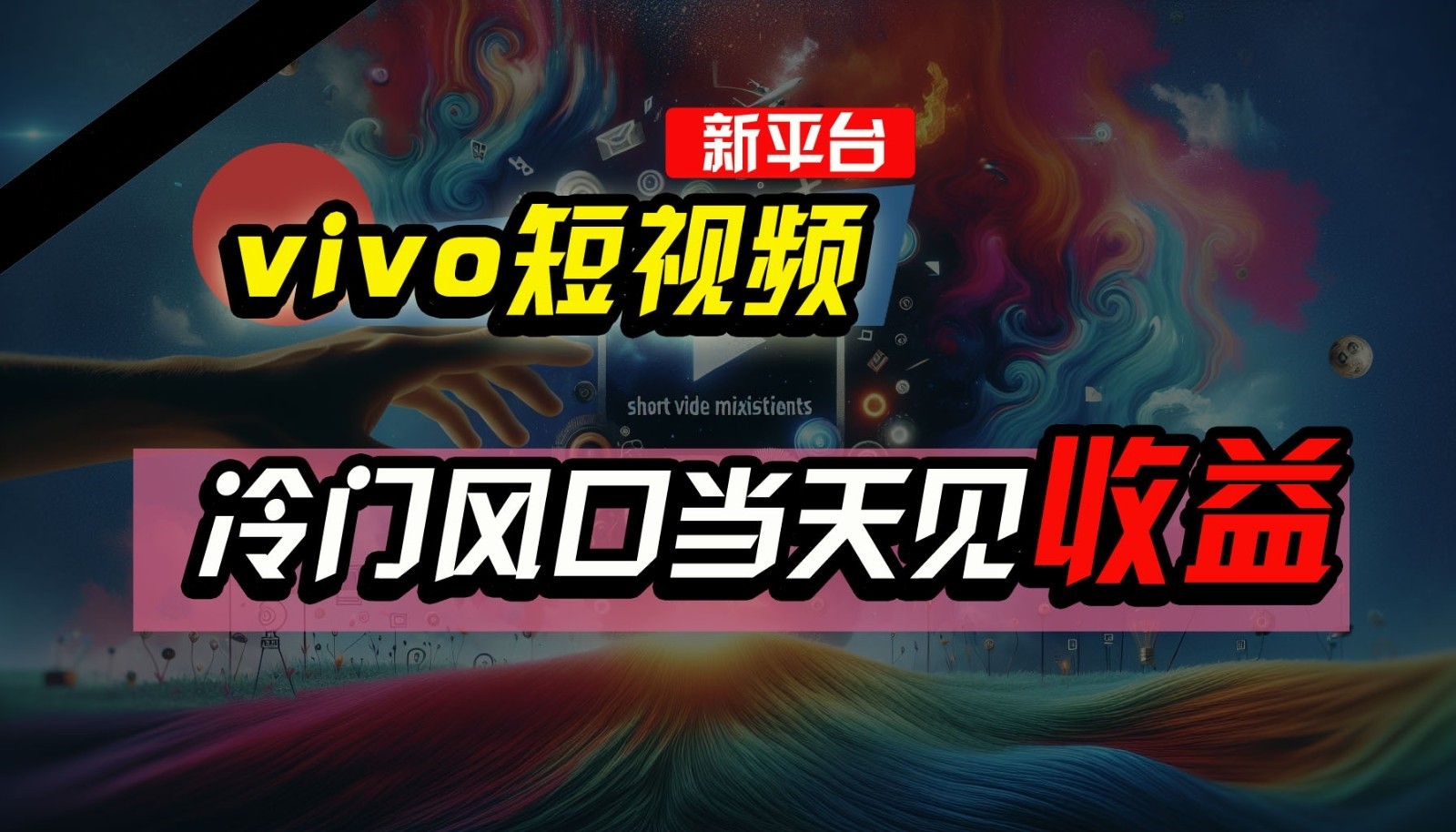 全新平台vivo短视频，新风口AI混剪无脑搬运，冷门风口当天见收益，7天撸了2300+了-创客聚集地