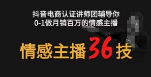 情感主播36技+镜头表现力，辅导你0-1做月销百万的情感主播-创客聚集地