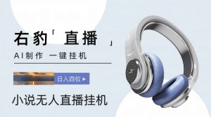 右豹小说无人直播挂机吸金项目，简单易行收益稳定， 月入1000+-创客聚集地