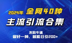 2024年全网40种暴力引流合计，做好一样就能日引100+-创客聚集地