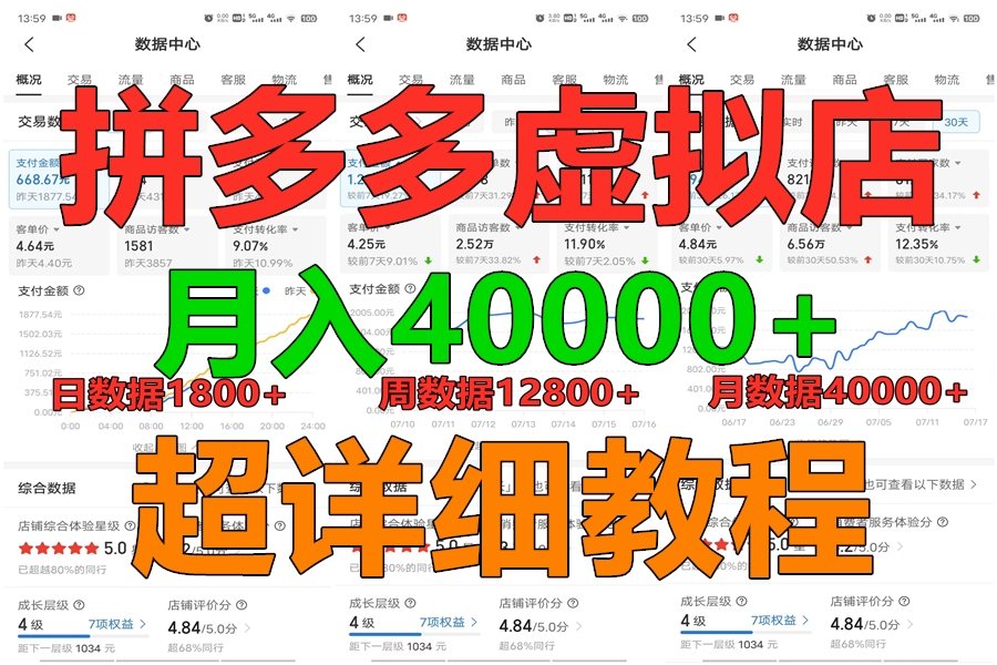 拼多多虚拟电商训练营月入40000+，全网最详细，你做你也行，暴利稳定长久-创客聚集地