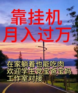 靠挂机，日入1000+，躺着也能吃肉，适合宝爸宝妈学生党工作室，电脑手…-创客聚集地
