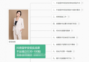 抖音国学变现项目:不出境日引30-100粉实战课程-创客聚集地
