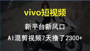 【老万创富圈】最新技术助力！VIVO中视频项目每周轻松赚1w+，AI去重大揭秘！-创客聚集地