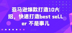 亚马逊爆款打造10大招,快速打造best seller 不是事儿-创客聚集地