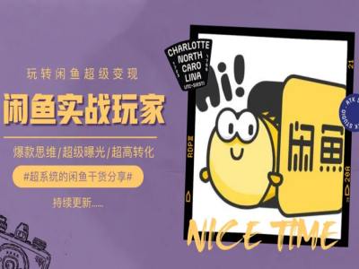 手把手教你0到1系统玩转闲鱼变现，爆款思维/超级曝光/超高转化-创客聚集地