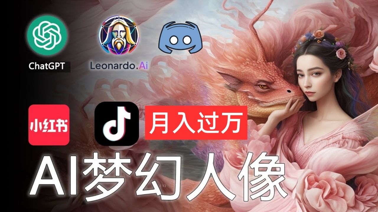 （11575期）AI摄影梦幻人像：零基础也能月入过万的秘密-创客聚集地