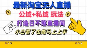 （11586期）最新淘宝无人直播 公域+私域玩法打造真正的日不落直播间 小白看了也能…-创客聚集地