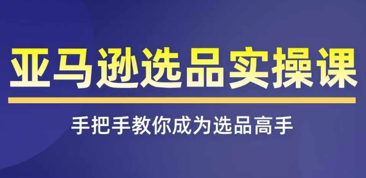 亚马逊选品实操课程，快速掌握亚马逊选品的技巧，覆盖亚马逊选品所有渠道-创客聚集地