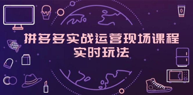 （11759期）拼多多实战运营现场课程，实时玩法，爆款打造，选品、规则解析-创客聚集地