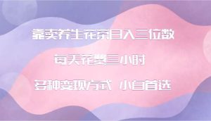 靠卖养生花茶日入三位数，每天花费三小时 多种变现方式 小白首选-创客聚集地