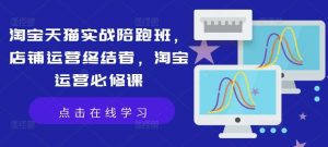 淘宝天猫实战陪跑班，店铺运营终结者，淘宝运营必修课-创客聚集地
