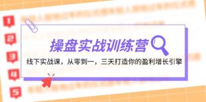 操盘实操训练营：线下实战课，从零到一，三天打造你的盈利增长引擎-创客聚集地
