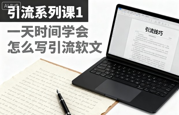 引流系列课1，一天时间学会怎么写引流软文-创客聚集地