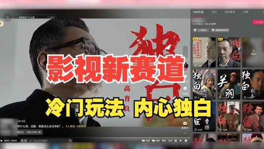 最新影视解说玩法，人物独白，30天涨粉24万+，全流程拆解【揭秘】-创客聚集地