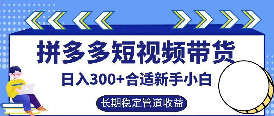 拼多多短视频带货日入300+，实操账户展示看就能学会-创客聚集地
