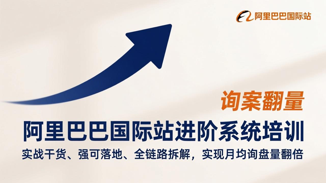 阿里巴巴国际站进阶系统培训，实战干货、强可落地、全链路拆解，实现月均询盘量翻倍-创客聚集地