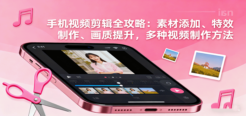 手机视频剪辑全攻略：素材添加、特效制作、画质提升，多种视频制作方法-创客聚集地