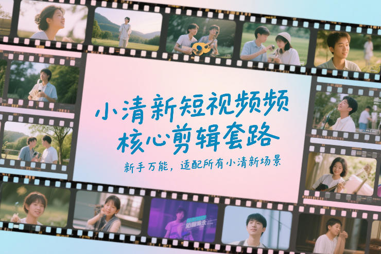 小清新短视频核心剪辑套路,新手万能,适配所有小清新场景-创客聚集地